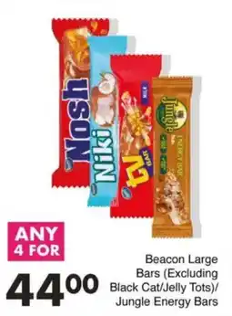 Save Beacon Large Bars (Excluding Black Cat/Jelly Tots)/ Jungle Energy Bars offer