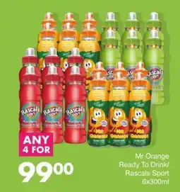 Save Mr Orange Ready To Drink/ Rascals Sport offer