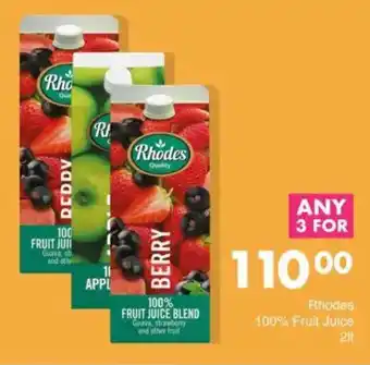 Save Rhodes 100% Fruit Juice offer