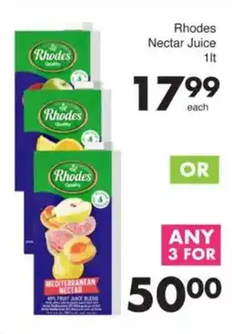 Save Rhodes Nectar Juice offer