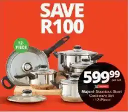 Checkers Majoré Stainless Steel Cookware Set offer