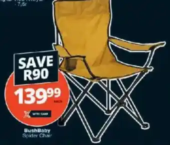 Checkers BushBaby Spider Chair offer