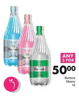 Save Burtons Mixers offer