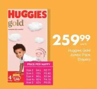 Save Huggies Gold Jumbo Pack Diapers offer