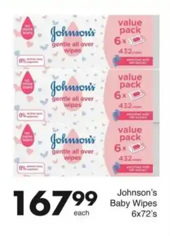 Save Johnson's Baby Wipes offer