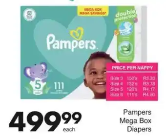 Save Pampers Mega Box Diapers offer