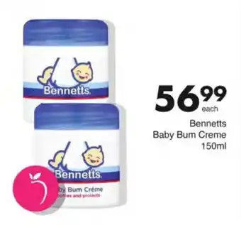 Save Bennetts Baby Bum Creme offer