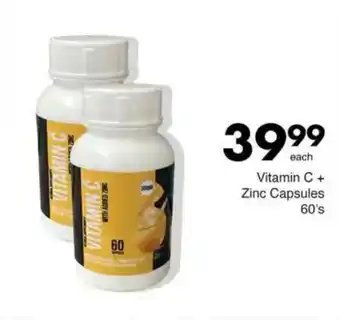 Save Vitamin C + Zinc Capsules offer