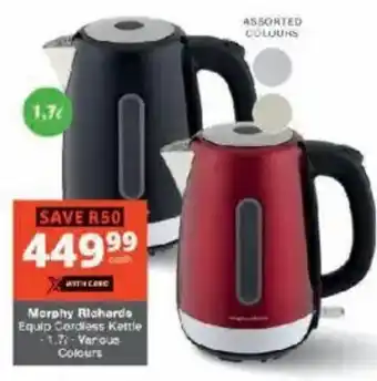 Checkers Morphy Richards Equip Cordless Kettle offer