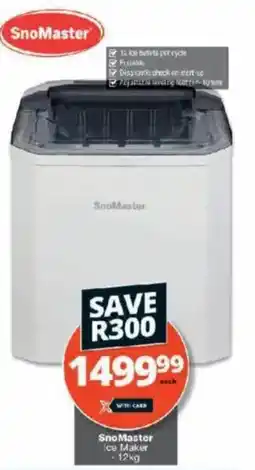 Checkers SnoMaster Ice Maker offer