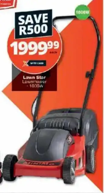 Checkers Lawn Star Lawnmower offer