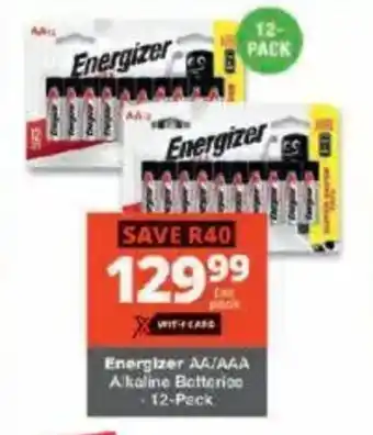 Checkers Energizer AA/AAA Alkaline Batteries offer