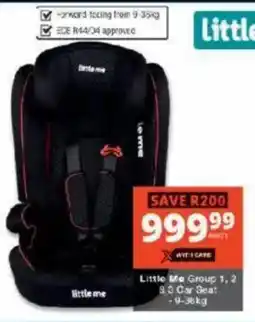 Checkers Little Me Group 1, 2, 3 Car Seat offer