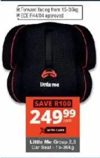 Checkers Little Me Group Car Seat offer