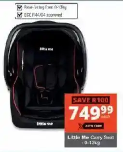 Checkers Little Me Carry Seat offer