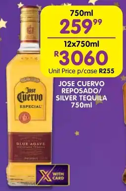 Shoprite Liquor Jose cuervo reposado/ silver tequila offer