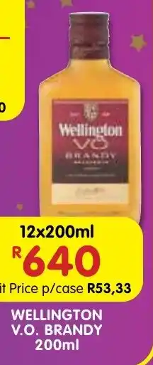 Shoprite Liquor Wellington v.o. brandy offer