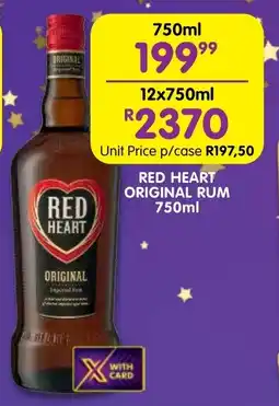 Shoprite Liquor Red heart original rum offer