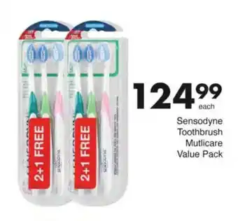 Save Sensodyne Toothbrush Mutlicare Value Pack offer