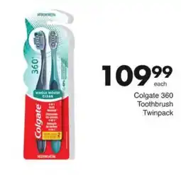 Save Colgate 360 Toothbrush Twinpack offer