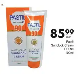 Save Pastil Sunblock Cream SPF90 offer