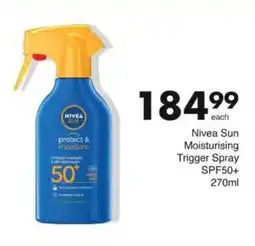 Save Nivea Sun Moisturising Trigger Spray SPF50+ offer