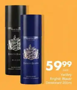 Save Yardley English Blazer Deodorant offer