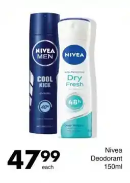 Save Nivea Deodorant offer