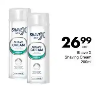 Save Shave X Shaving Cream offer