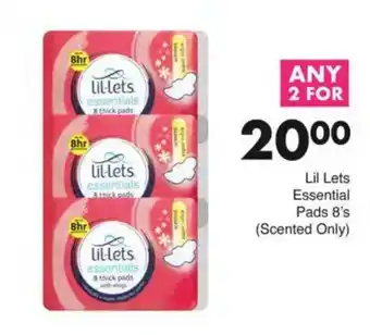 Save Lil Lets Essential Pads (Scented Only) offer