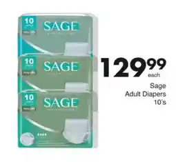 Save Sage Adult Diapers offer