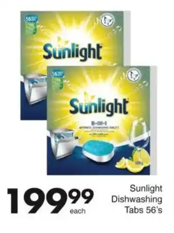 Save Sunlight Dishwashing Tabs offer