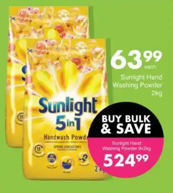 Save Sunlight Hand Washing Powder offer