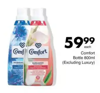 Save Comfort Bottle (Excluding Luxury) offer