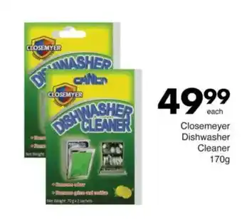 Save Closemeyer Dishwasher Cleaner offer