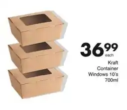 Save Kraft Container Windows offer