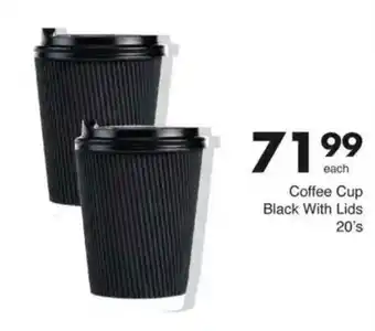 Save Coffee Cup Black With Lids offer