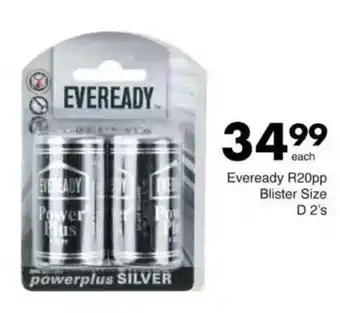 Save Eveready R20pp Blister Size D offer