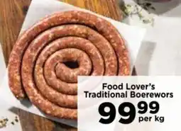 Food Lover's Market Food Lover's Traditional Boerewors offer