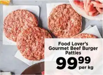 Food Lover's Market Food Lover's Gourmet Beef Burger Patties offer