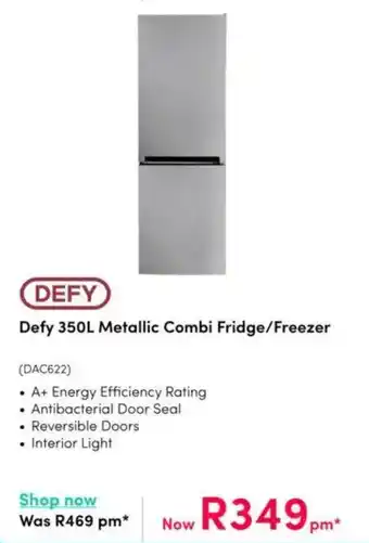 Teljoy Defy Metallic Combi Fridge/Freezer offer