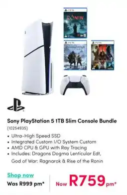 Teljoy Sony PlayStation 5 1TB Slim Console Bundle offer