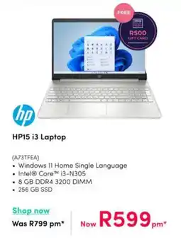 Teljoy HP15 i3 Laptop offer