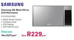 Teljoy Samsung Black Mirror Grill Microwave offer