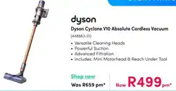 Teljoy Dyson Cyclone V10 Absolute Cordless Vacuum offer