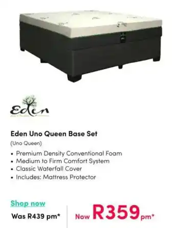 Teljoy Eden Uno Queen Base Set offer