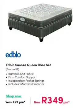 Teljoy Edblo Snooze Queen Base Set offer