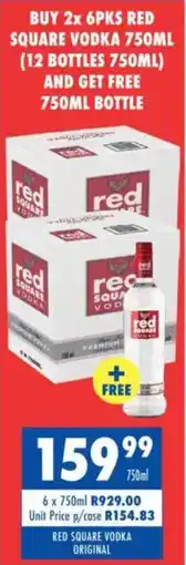 Ultra Liquors Red square vodka original offer