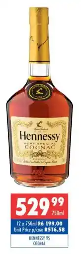 Ultra Liquors Hennessy vs cognac offer