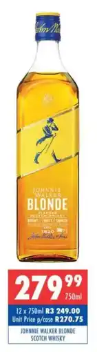 Ultra Liquors Johnnie walker blonde scotch whisky offer